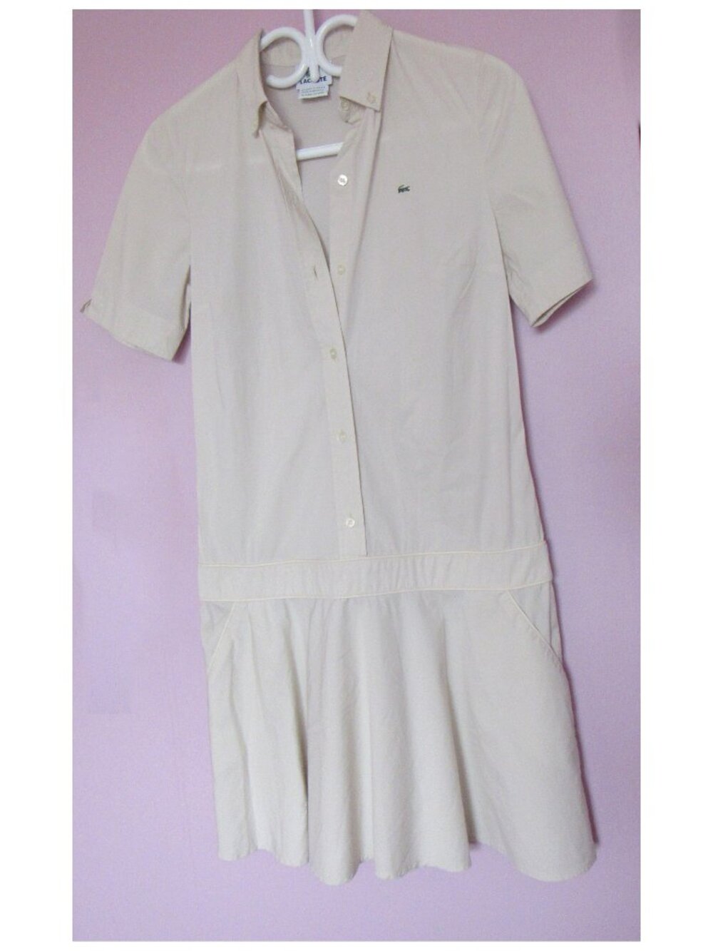 Lacoste Cotton Dress, sz. 36(Fr).